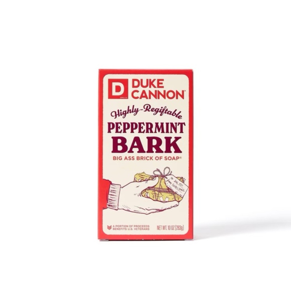 Duke nwt Cannon Supply Co. Men's Big Ass Brick of Bar Soap Peppermint Bark 10oz